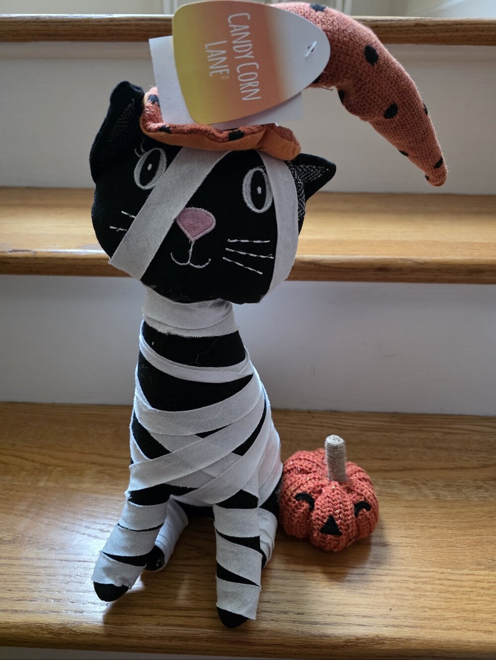 Halloween Mummy Witch Black Cat Candy Corn Lane NWT